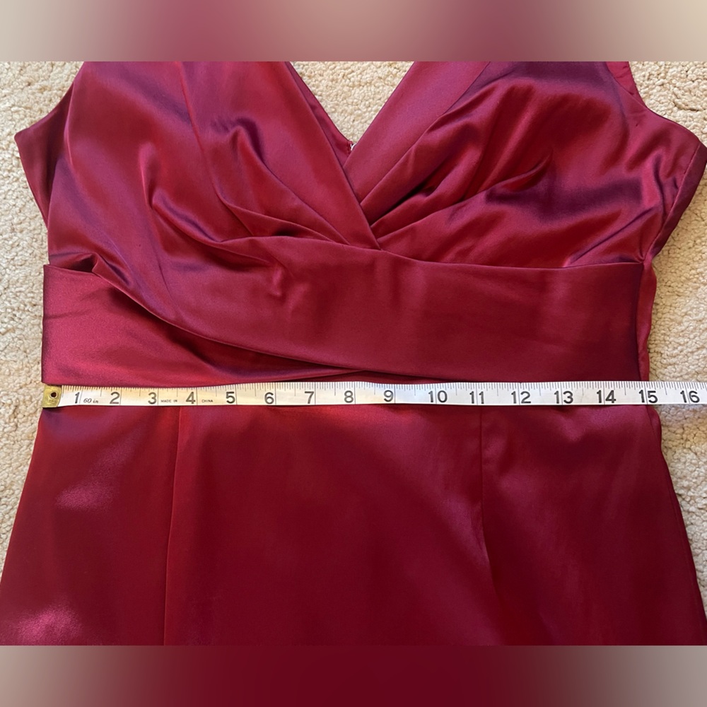 Donna Ricco Red Satin Dress - Picture 7 of 7